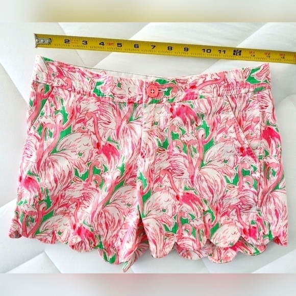 Lilly Pulitzer Pants - Lilly Pulitzer Buttercup Short Pink Flamingo Print 00